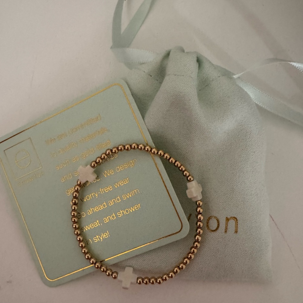 Enewton white cross bracelet (authentic)